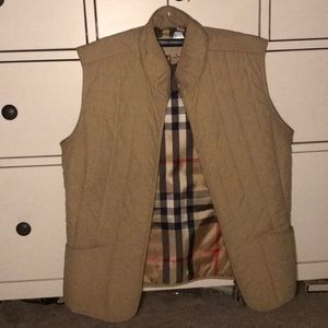 Tan Burberry Vest Size 8